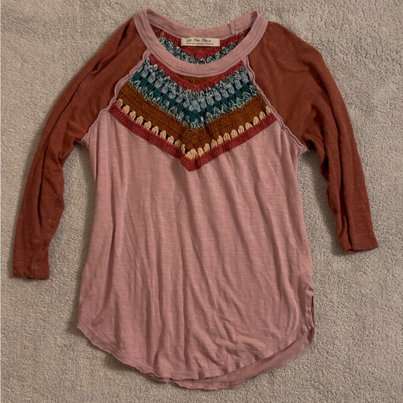 Free People 'Spring Bound' 3/4 Sleeve Top - Picture 2 of 5
